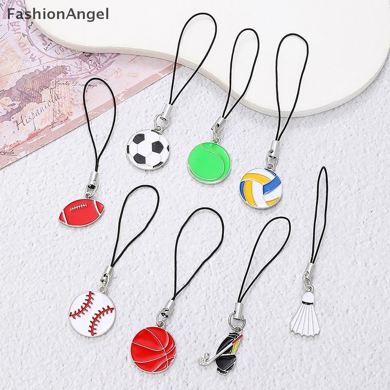 FashionAngel Sáng Tạo Mặt Dây Chuyền Bóng Rổ Móc Khóa Bóng Chày Bóng Chày Dây Xích Điện Thoại Thời Trang Mới Thể Thao Móc Khóa Xe Mặt Dây Treo Trang Sức VN