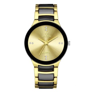 Orlando Đồng Hồ Nam Mặt Tròn ORLANDO Quartz Dây Thép Không Gỉ Mạ Vàng Đen Sang Trọng Lịch Lãm Phong Cách Hiện Đại - DH77
