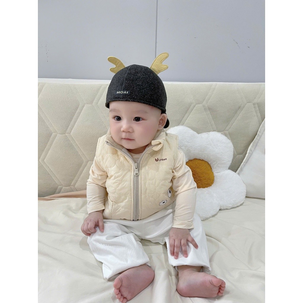 Áo khoác gile chần bông Unbee siêu ấm cho bé trai bé gái - Áo khoác mùa đông cho bé