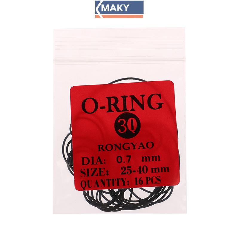 Onetimingcool 1Pack 0.5 / 0.6 / 0.7 / 0.8MM Đồng hồ O-Ring Cao su chống nước Mặt sau Đồng hồ Gioăng VN