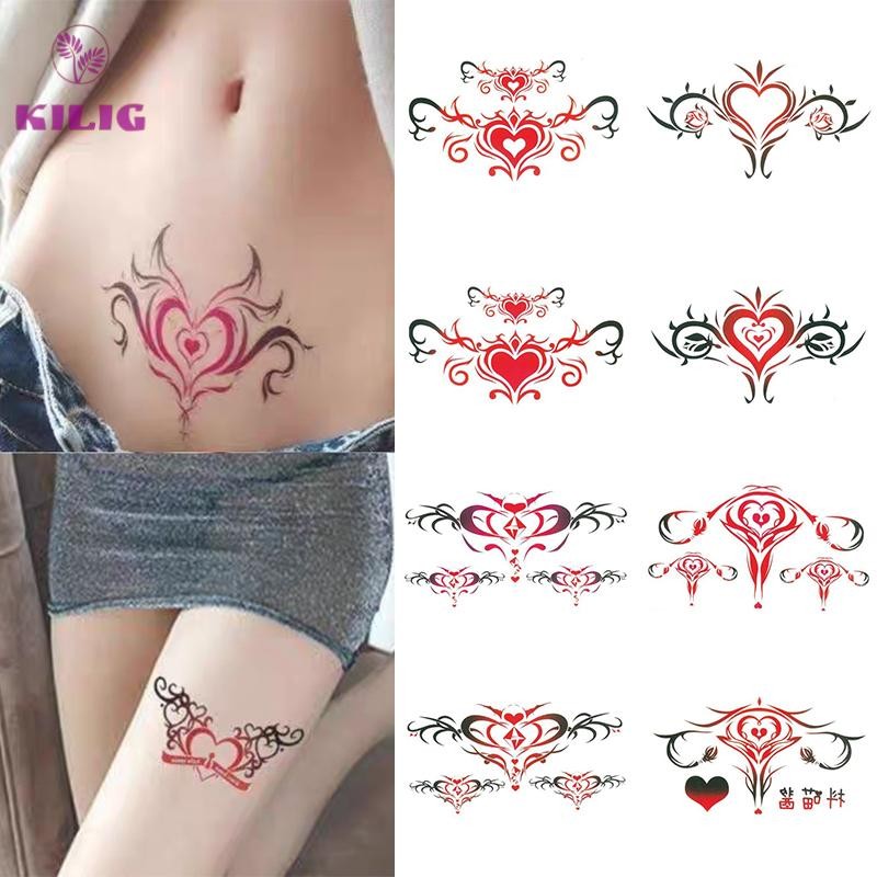 Bộ 10 Hình Xăm Dán Tạm Thời Chống Thấm Nước