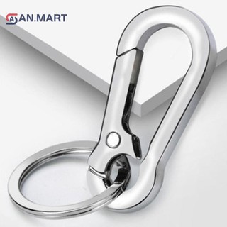 Bigdealssuper Nam Thép Không Gỉ Bầu Khóa Móc Khóa Thắt Lưng Kẹp Chống Mất Khóa Treo Siêu