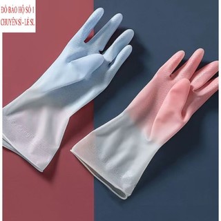 ( COMBO 05 ĐÔI GANG C25 DAI ) Găng tay cao su nhà bếp phối mầu dai, bền, đẹp dobaohoso1