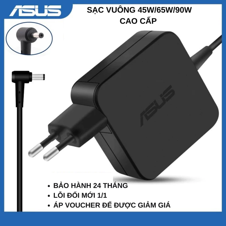 Sạc Laptop ASUS Chân To/Nhỏ/Type C Sạc ASUS 45W/65W/90W cho các dòng Asus Vivobook Notebook Zenbook BẢO HÀNH 24 THÁNG