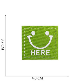 Miếng dán vải hoạt hình dễ thương với họa tiết smiley offset print để trang trí quần áo - YJVJ