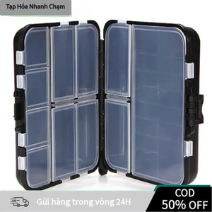 【COD】Hộp bảo quản móc câu cá bằng nhựa cao cấp thiết kế hai lớp thuận tiện cho việc mang theo khi đi câu cá dã ngoại