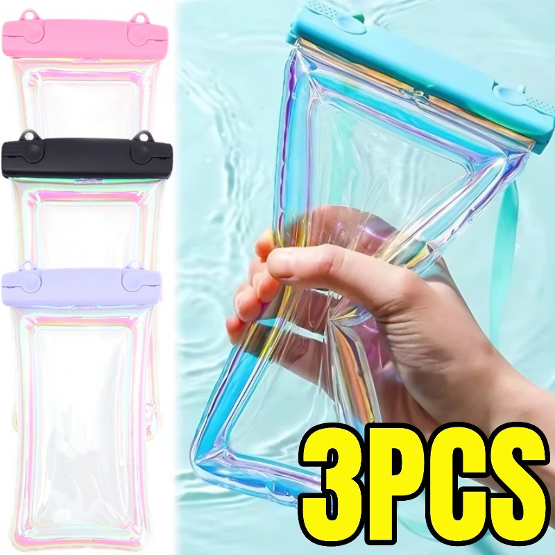 Túi đựng điện thoại chống nước bằng PVC dày, phù hợp cho đồ bơi và túi khí nổi