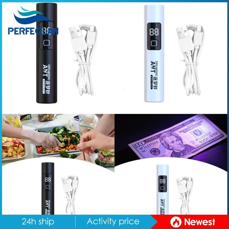 Đèn pin Blacklight kiểm tra thực phẩm và hoá đơn giả bằng tia cực tím và ánh sáng huỳnh quang tại nhà