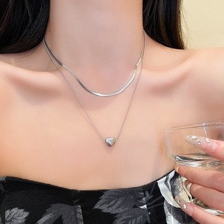 Vòng cổ hai lớp chuỗi xương đòn thiết kế thời trang, phù hợp nhiều dịp