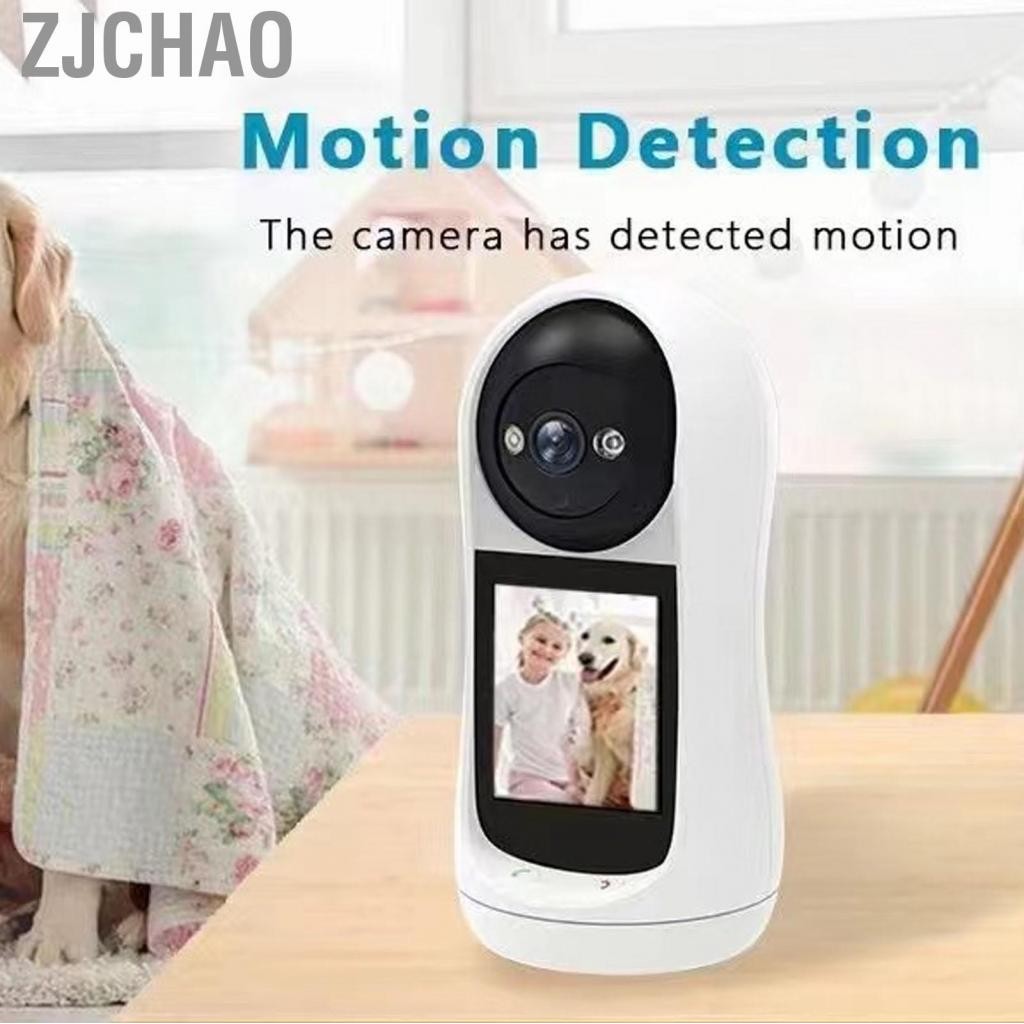 zjchao Camera an ninh Zopsc 3MP 2304 X 1296 IPS2.8 HD 2.4G Gọi video với tính năng phát hiện chuyển động Góc nhìn 90° để sử dụng trong nhà.