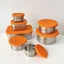 Gừng Tủ Lạnh Hành Di Động Tỏi Nhúng Gia Vị Thép Không Gỉ Có Salad Hộp Bảo Quản Cà Chua Mini 304 Giữ Tươi Niêm Phong Nắp S