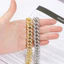 Vòng tay Hip-hop kim cương đầy đủ Shuling Trang sức thời trang vàng 18K