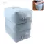PNPIA- Gối tựa chân bơm hơi PVC Chuyến bay ngủ tựa chân Gối 3 lớp Chiều cao có thể điều chỉnh Xe buýt Du lịch Chân gối