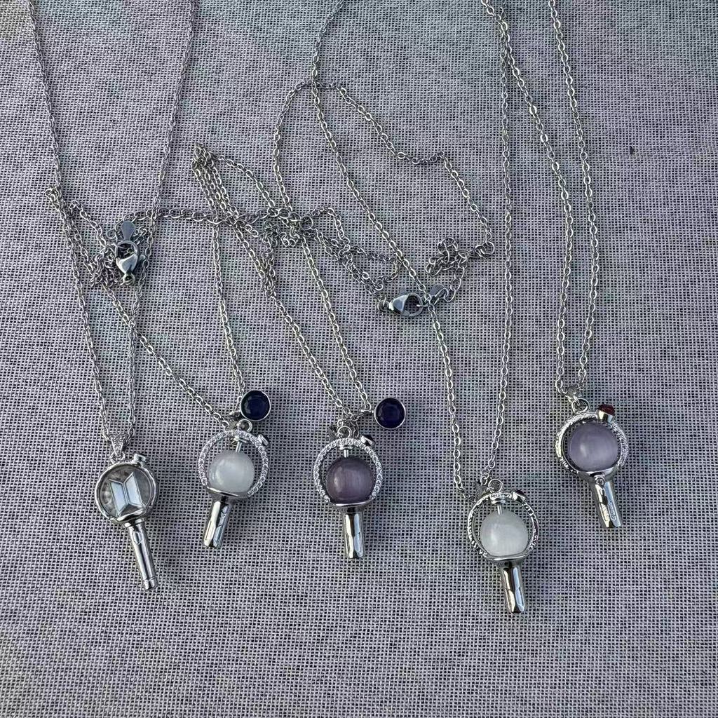 Kpop Idol BTS Army Bomb Dây chuyền Lightstick Charm Chain