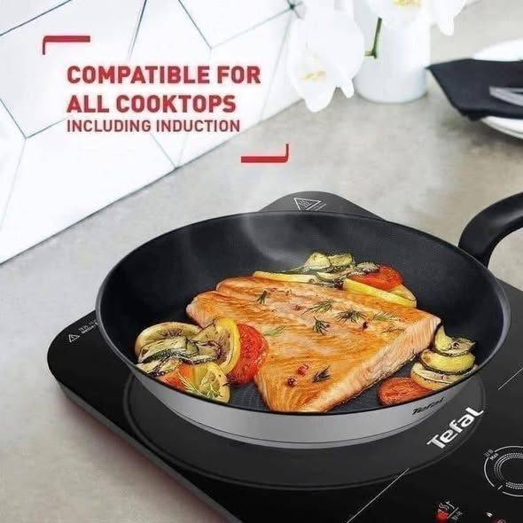 Chảo Tefal Primary chống dính 20/24/26/28cm không kén bếp, Hàng Chính Hãng, Bảo Hành 24 Tháng