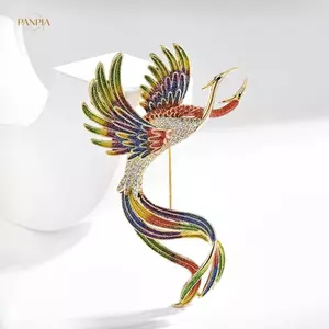 PNPIA- Men Đẹp Phượng Hoàng Trâm Pin Vintage Thời Trang Cao Cấp Cảm Giác Xòe Trang Sức Dành Cho Nữ Và Nam Bộ Phù Hợp Với Phụ Kiện Chân