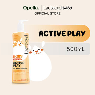 Sữa Tắm Gội Hằng Ngày Cho Bé Lactacyd Baby Active Play, Giúp Đề Kháng Da Và Bảo Vệ Bé Khỏi Vi Khuẩn 500ml