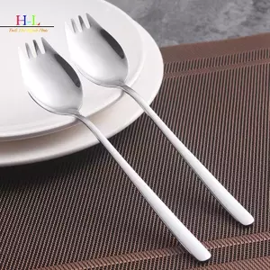 HL 304 Nĩa Inox Hộ Gia Đình Spork Thìa Một Salad Thìa Bánh Trái Cây Nĩa Tây Bộ Đồ Ăn LMWU