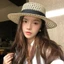 Mũ Rơm JVSUB, Mũ Chống Nắng Mùa Hè Vành Rộng Có Thể Điều Chỉnh, Chống Tia UV Thường Ngày Thoáng Khí Thanh Lịch Mũ Phẳng Cho Nữ
