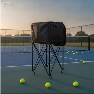 Xe đẩy bóng tennis Jfory có bánh xe Giỏ đựng đồ thể thao dung tích lớn Giá di động cho phụ kiện quần vợt để tập luyện