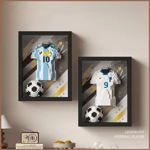 SQ11 DIY Argentina Brazil Tây Ban Nha Pháp Áo Khối xây dựng giảm căng thẳng lắp ráp đồ chơi giáo dục