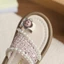 Giày Sandal Bé Gái Đính Ngọc Trai Kim Tuyến Phong Cách Tiểu Thư Sang Trọng, Dép Quai Hậu Trẻ Em Đế Mềm Chống Trơn Trượt