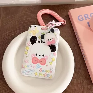 Tranh sơn dầu Pacha Chủ thẻ chó Kiểm soát truy cập Thẻ tàu điện ngầm Dập nổi Giấy phép làm việc pc Vỏ cứng có dây buộc Dây lò xo kitty26.3.22