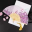 Di Động Nhỏ Lụa Quạt Gấp Quạt Thủ Công Thủ Công Cổ Phong Cách Trung Hoa Lụa Dày Xanh Gấp Quạt Cầm Tay Nữ