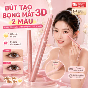 ⚡Ship Nhanh⚡【chống thấm nước】Bút hình tằm hai màu 3D | 2 đầu sáng tối Bút vẽ bọng tự nhiên | 1 nét Bút tạo bọng mắt