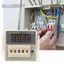 Belleshopp Bộ đếm điện tử Màn hình LCD kỹ thuật số 8 chân Rơle thời gian trễ 0-999900 (12VAC/DC)