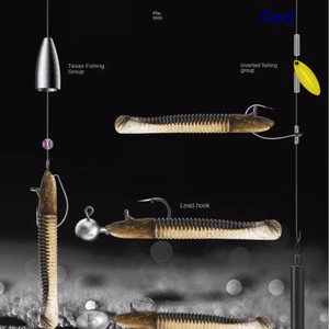 CQCJ 10 Cái Mồi Câu Cá Đuôi Mềm, Mô Phỏng 7cm / 9cm Mồi Giun, 2025 Chủ Đề Cá Mùi Cá Nhân Tạo Mồi Câu Cá