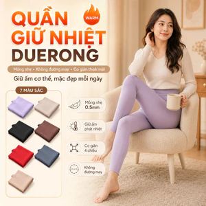 ⚡Quần lót dài không đường may mới|Quần giữ ấm mỏng vải Duerong phát nhiệt|Quần legging giữ nhiệt không đường may Duerong