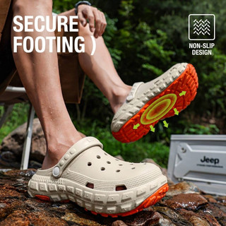 Xăng đan EVA Clog Nam Mùa Hè, Giày Đi Biển Chống Trơn Trượt Đệm Chống Trơn Trượt Có Chân Kháng Khuẩn