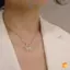 Mặt dây chuyền vàng thời trang Hàn Quốc Bướm Nelace dành cho nữ ne dây chuyền Trang sức bằng thép không gỉ Nữ mới