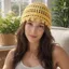 Mũ móc IFASIN, Mũ beanie rỗng tua rua thoáng khí, Mũ chui đầu thủ công đính cườm phong cách Bohemian dành cho nữ