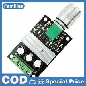 Bộ điều khiển tốc độ động cơ DC DC 6V 12V 24V 28V 3A Công tắc điều chỉnh tốc độ