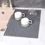Tấm thoát nước bằng silicon Thảm sấy Thảm chống trượt có cạnh nâng Thảm để bàn cho nồi Cốc Món ăn Đồ dùng nhà bếp ELWW