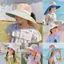 Mũ đi biển vành rộng ROLY, Mũ chống nắng chống tia cực tím cho bé, Polyester có dây đeo Mũ xô thoáng khí cho bé trai bé gái