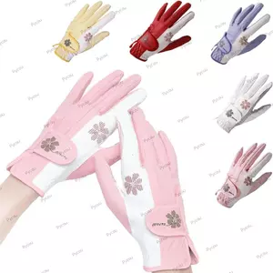 PYCOU Một Đôi Găng Tay Golf, Găng Tay Golf Nữ Thoáng Khí Chống Trơn Trượt, Găng Tay Golf Nữ Thoải Mái Chống Mài Mòn Cao Cấp Cho Người Chơi Golf