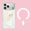 Anime Từ Tính Hoạt Hình Cô Gái frosted Ốp Lưng Điện Thoại iPhone 17 Pro Max 16 Pro 15 14 Cứng Trong Suốt Bảo Vệ Vỏ
