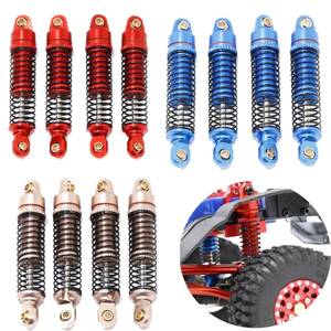4 Bộ Giảm Chấn Kim Loại Giảm Chấn Cho TRX4M TRX-4M Bronco Defender 1 / 18 RC Giảm Sốc Xe Bánh Xích Nâng Cấp Phần Phụ Kiện