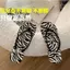Thời Trang Họa Tiết Ngựa Vằn Flip-Flops Nữ Mùa Hè Chống Trơn Trượt Ngoài Mặc Flat Flip-Flops Đi Biển Dép Dép Người Lớn
