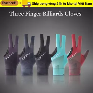 Găng tay ngáy ESSENCEH, Găng tay bi-a chống trượt ba ngón tay, Găng tay tập luyện tay trái phải co giãn thoáng khí Phụ kiện tập thể dục