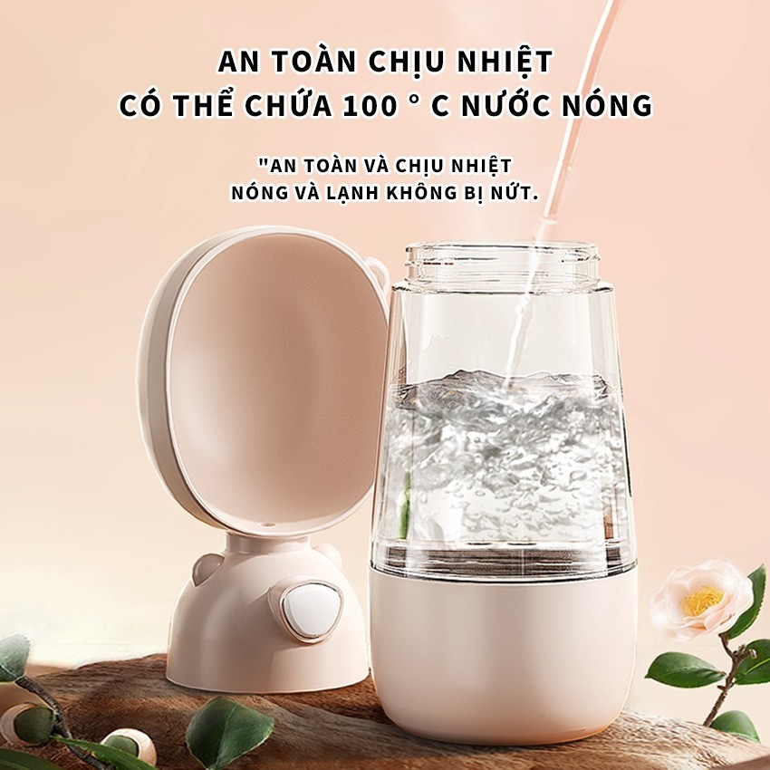 Bình Nước Cho Chó Mèo Di Động 2in1 Có Ngăn Đựng Hạt HOMIE, Bình Uống Nước Ngoài Trời Tiện Lợi