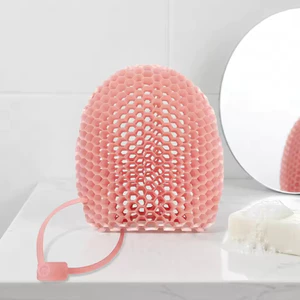 Găng tay làm sạch mặt silicon Kết cấu tổ ong độc đáo để làm sạch sâu. Du lịch có vẻ đẹp thiết yếu