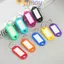 TMOY 50 Chiếc Móc Khóa Nhiều Màu Sắc Thẻ Chìa Khóa Nhãn ID Tên Phòng Địa Chỉ TEL Số Bút Đánh Dấu Thẻ Chìa Khóa Thẻ Hành Lý Có Vòng Chia TMOY