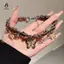 Thời Trang Bướm sel Nelace Ngọt Ngào Mát Gia Vị Cô Gái Tính Khí Phóng Đại Ánh Sáng Thiết Kế Sang Trọng Dây Chuyền Xương Đòn Da Quà Tặng Mới