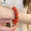 LUImo Acrylic Không Đều Vuông Tròn Đính Hạt Vòng Tay Nữ Châu Âu Và Mỹ Vòng Tay Đơn Giản Thời Trang Hàn Quốc Phụ Kiện Tay SBS