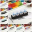 Móc khóa bàn phím LED FUHUIOT, 4 phím Bàn phím công tắc cơ học nhấp chuột sắc nét, trong suốt có đèn LED Mới lạ Bật sáng Keycap Fidget Đồ chơi bàn văn phòng