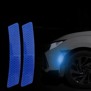 2 Miếng Dán Xe Hơi Phản Quang Xước Dấu Hiệu Đèn Pha Cản Miếng Dán Chống Thấm Nước Decal